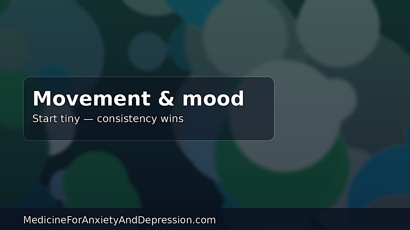 Soft photo-style banner for movement and mood