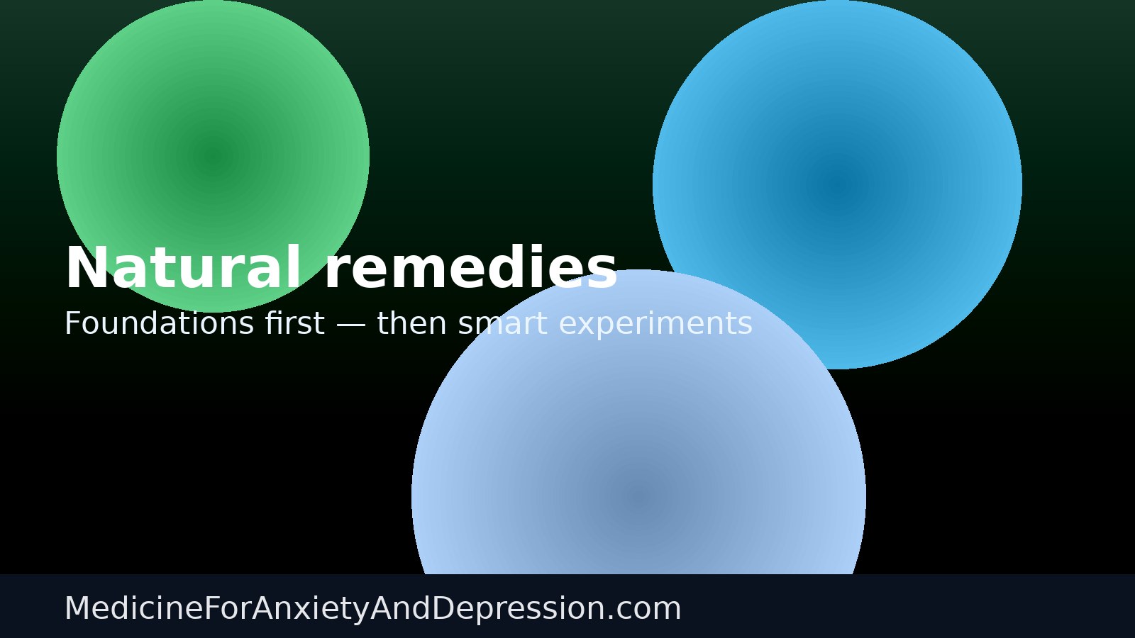 Natural remedies foundations first