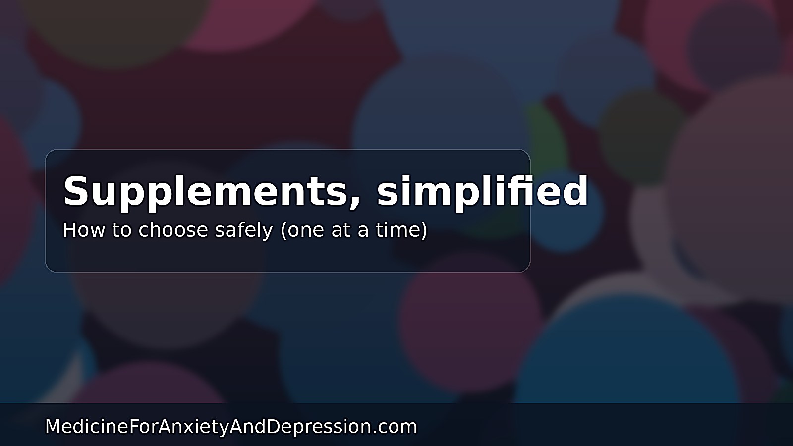 Supplements guide banner